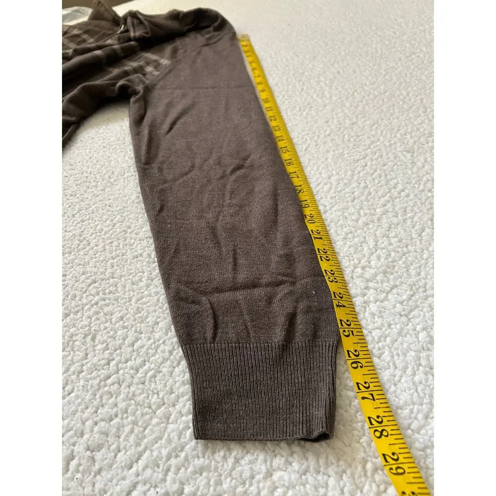 Dockers Men's 1/4 Zip Sweater XXL Brown Pullover Knit Long Sleeves